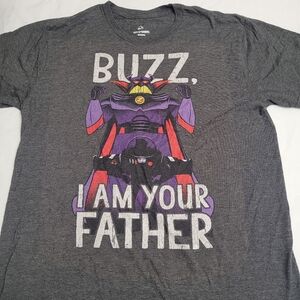 Disney Pixar Toy Story Buzz I Am Your Father Zurg T-Shirt Mens Large Black